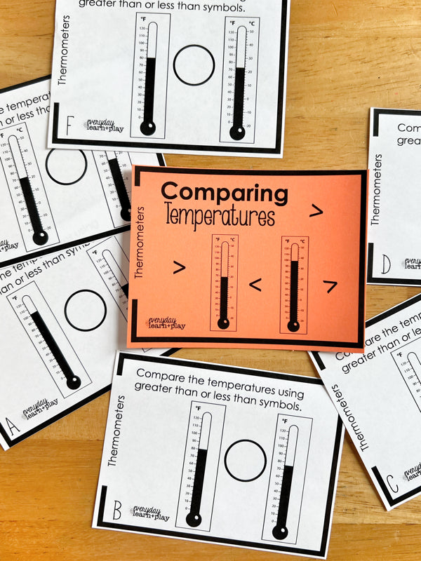 Skill Builder Boxes: Thermometers and Temperature