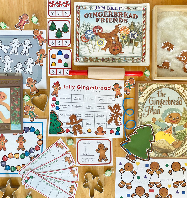 Jolly Gingerbread Learn + PLAY Calendar