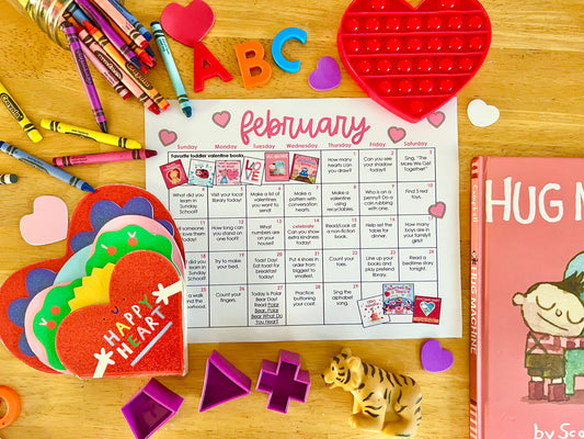 Toddler Learn + PLAY Calendar - February