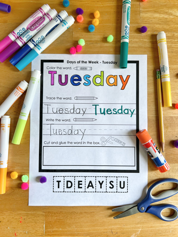 Let's SPELL - Days of the Week – Everyday Learn + PLAY