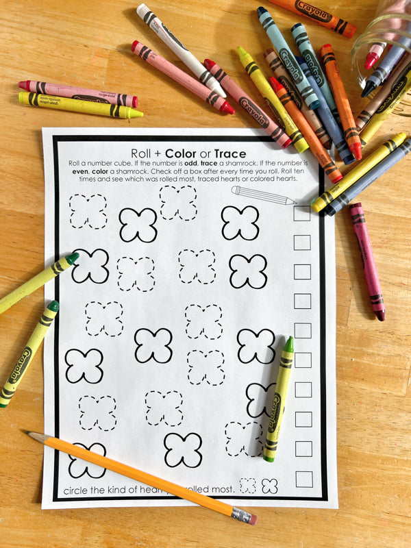 Fine Motor Shamrock Game