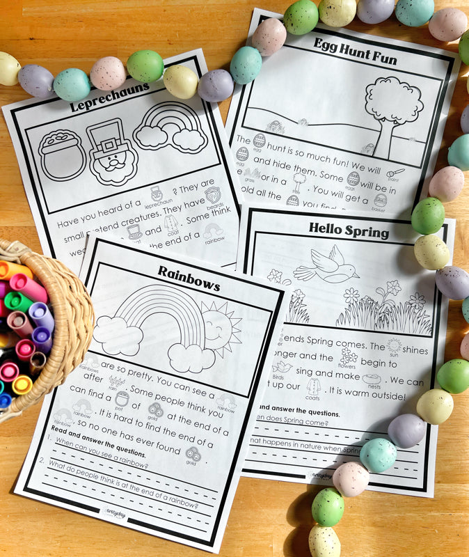 March Beginning Reading Comprehension – Everyday Learn + PLAY