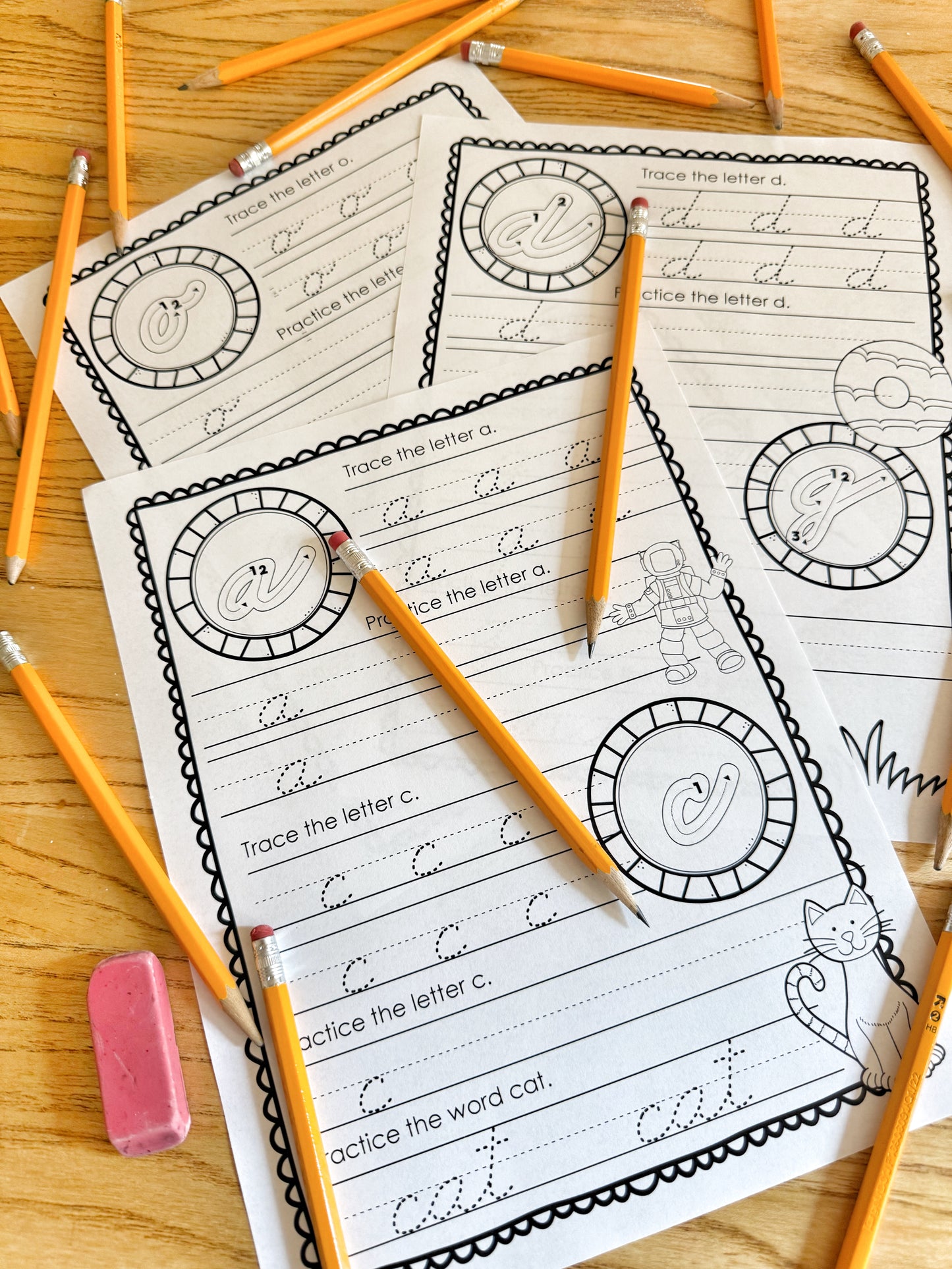 Retrace Lines Cursive