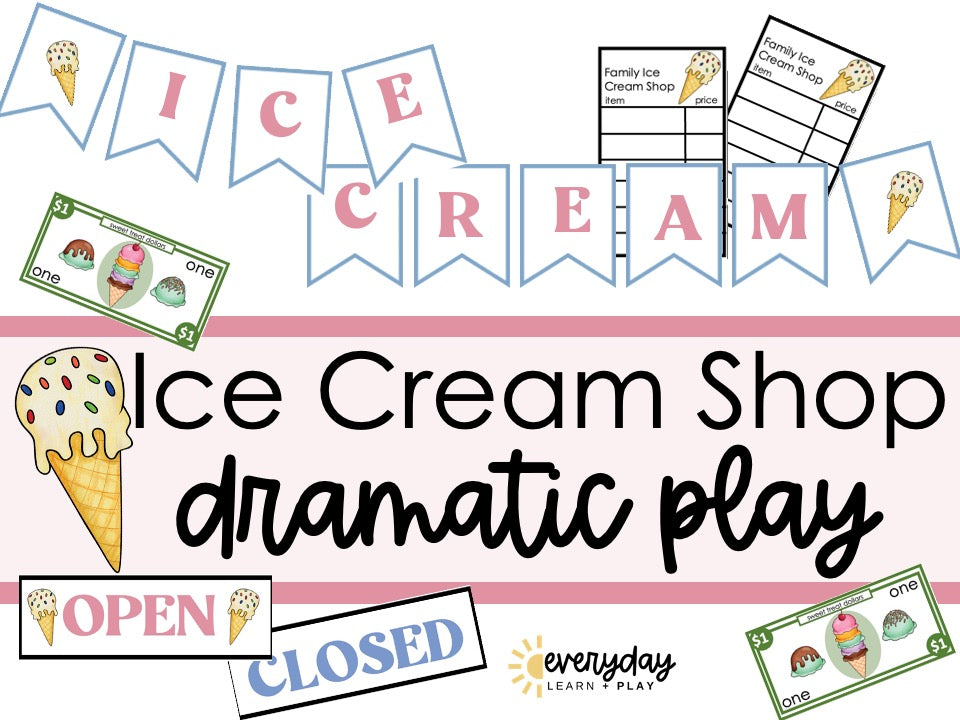 Ice Cream Shoppe Dramatic PLAY Set