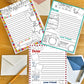 Single Line Friendly Letter Stationery - Summer