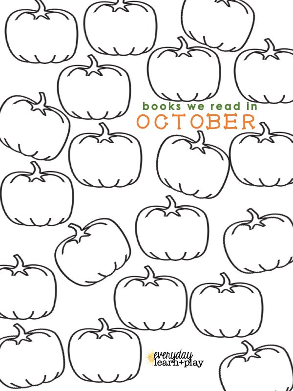 October Reading Log – Everyday Learn + PLAY