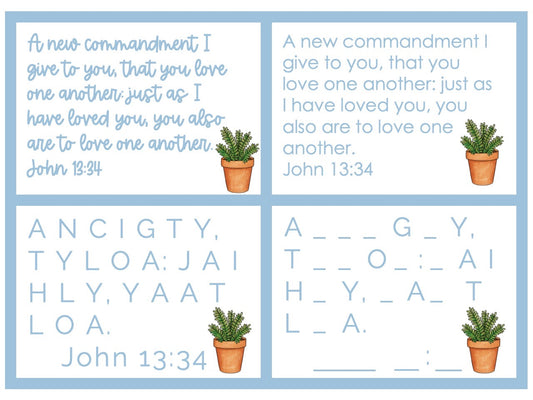 PREVIEW Scripture Memory for Kids - John 13:34