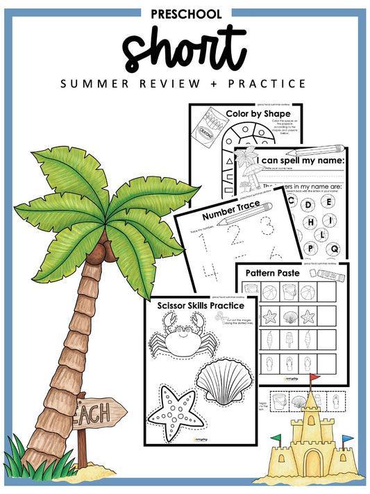 SHORT Summer Review - Preschool