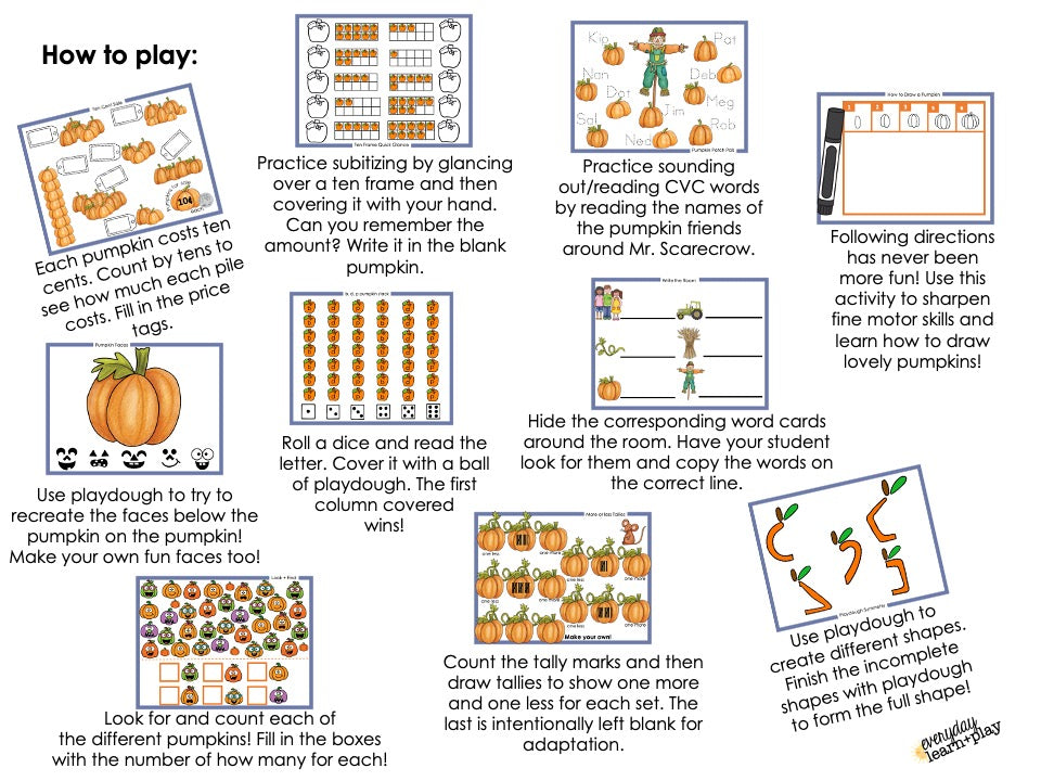 Pumpkin Patch PLAYmat