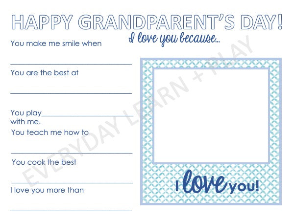 Grandparents Day Printable