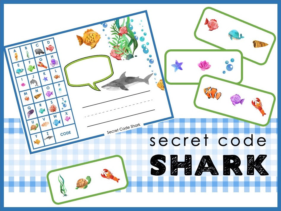 Sea Sharp Code Secret Code Shark – Everyday Learn + PLAY