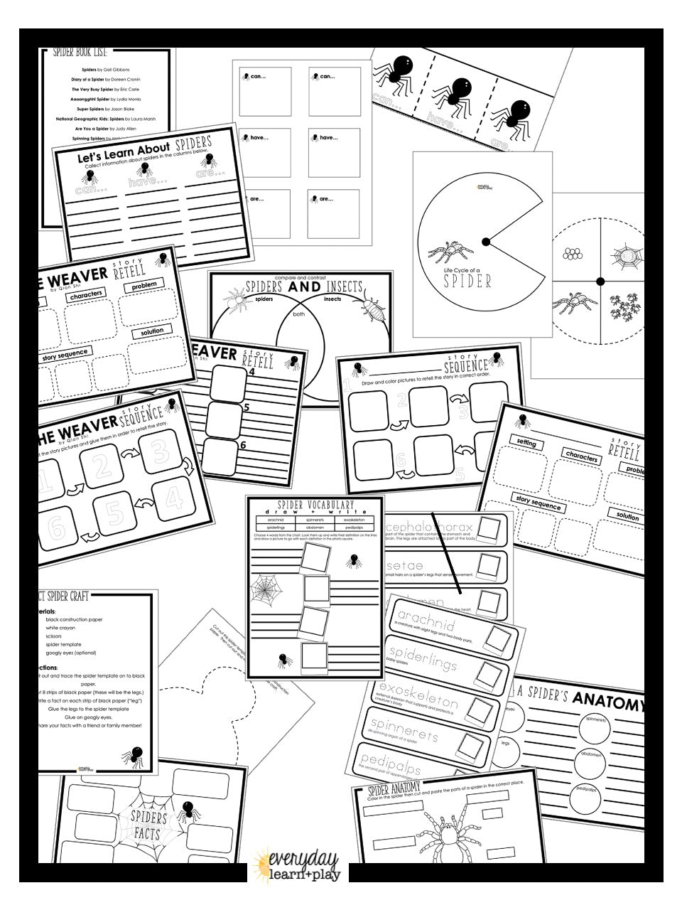 Learn + Explore: Spiders, an Elementary Unit Study