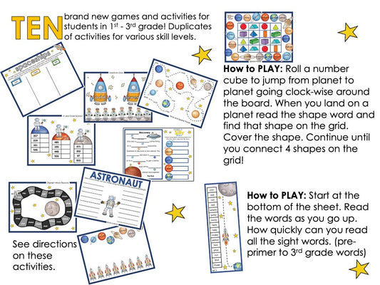 Super Space Primary Practice + PLAY