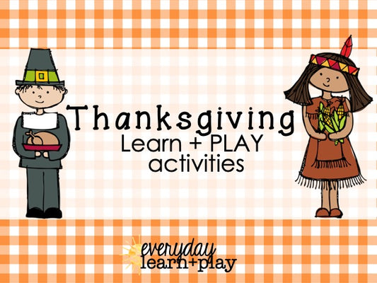 Preschool Thanksgiving Learn + PLAY Set