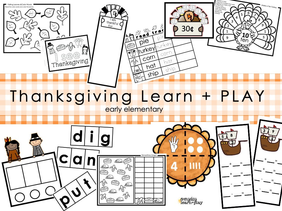 Thanksgiving Learn + PLAY Bundle