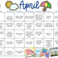 April Toddler Learn + PLAY Calendar