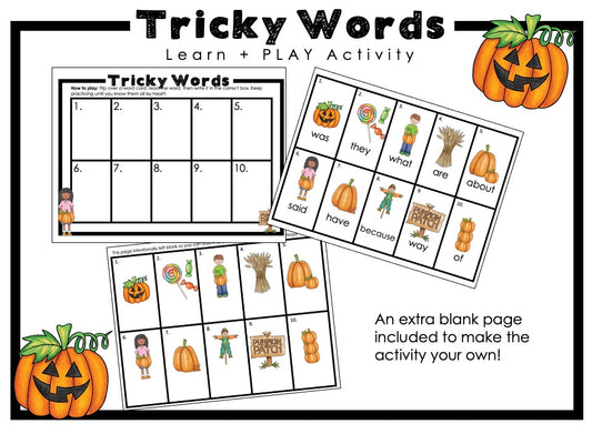 Tricky Words Learn and PLAY Activity