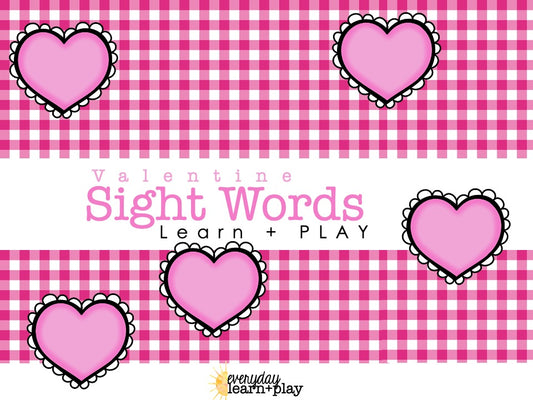 Valentine Sight Word Set