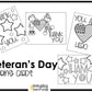 Veterans Day Coloring Cards