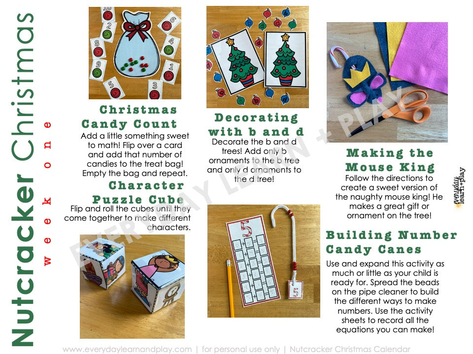 Nutcracker Christmas Learn + PLAY Calendar