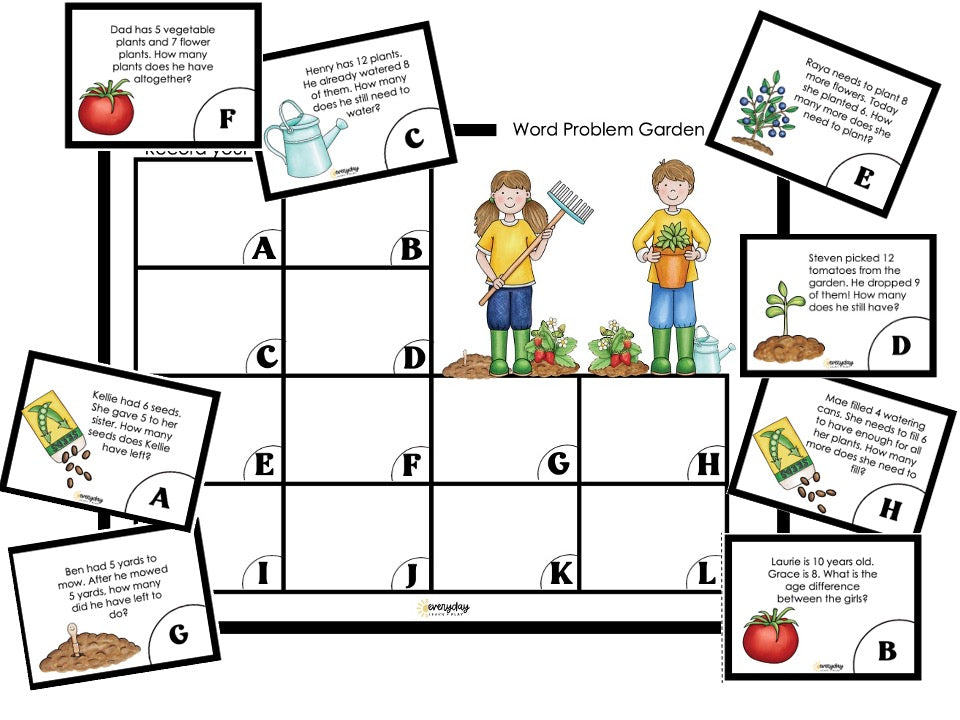 Word Problem Garden