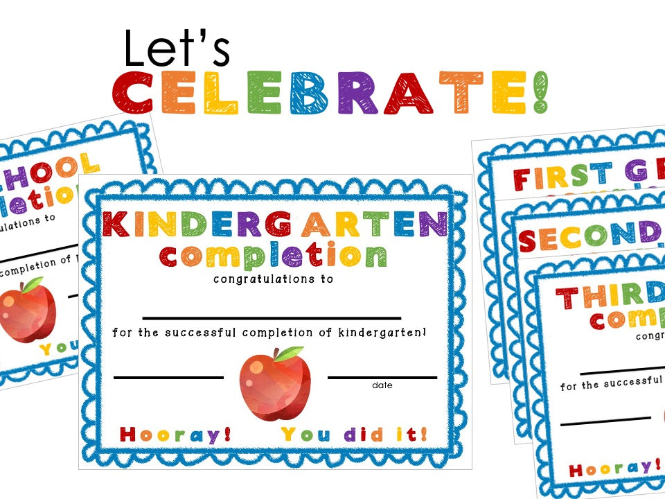 Celebrate Certificates