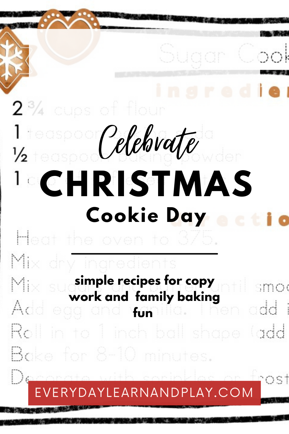 Christmas Cookie Day Activity Set