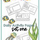 Daily Activity Pages-August