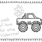 Valentine's Day Tracing and Coloring Pages