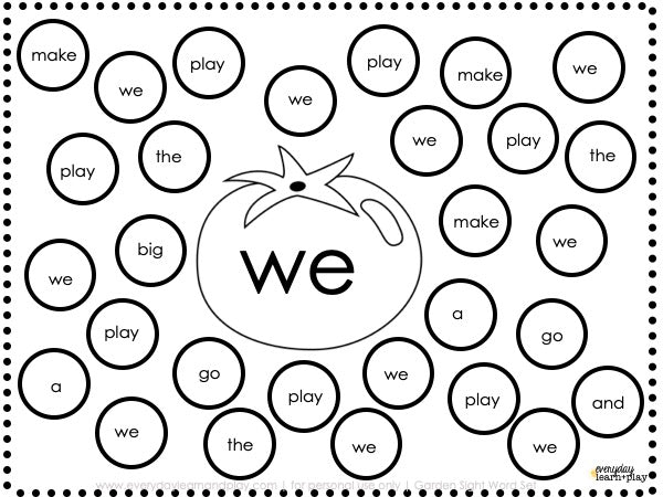 Garden Sight Word PLAY