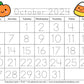 FREE Traceable October Calendar