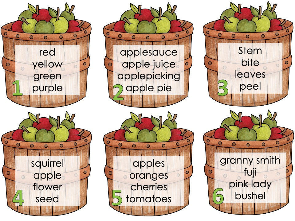 All About Apples Practice + PLAYbook