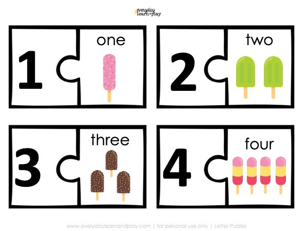 Sweet Summer Treats Learn + PLAY Numbers to 10