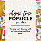 Rhyme Time Popsicle Puzzles