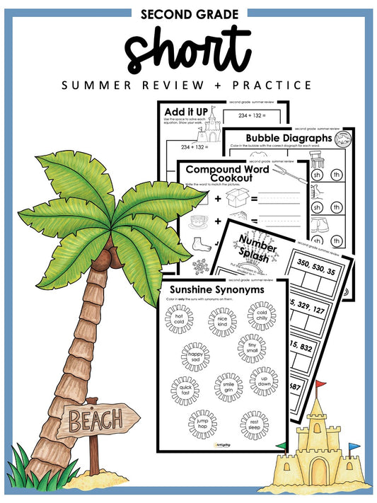 SHORT Summer Review - Second Grade