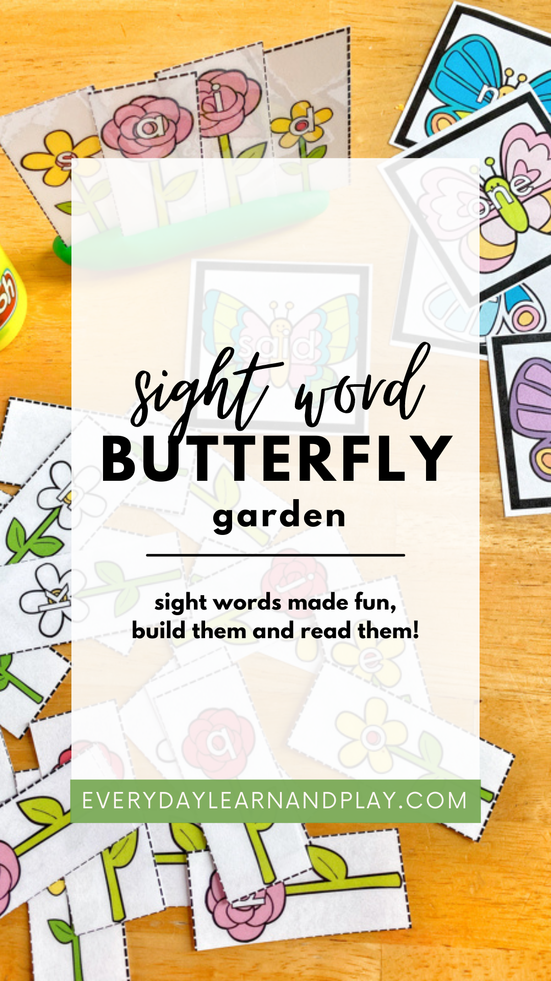 Sight Word Butterfly Garden