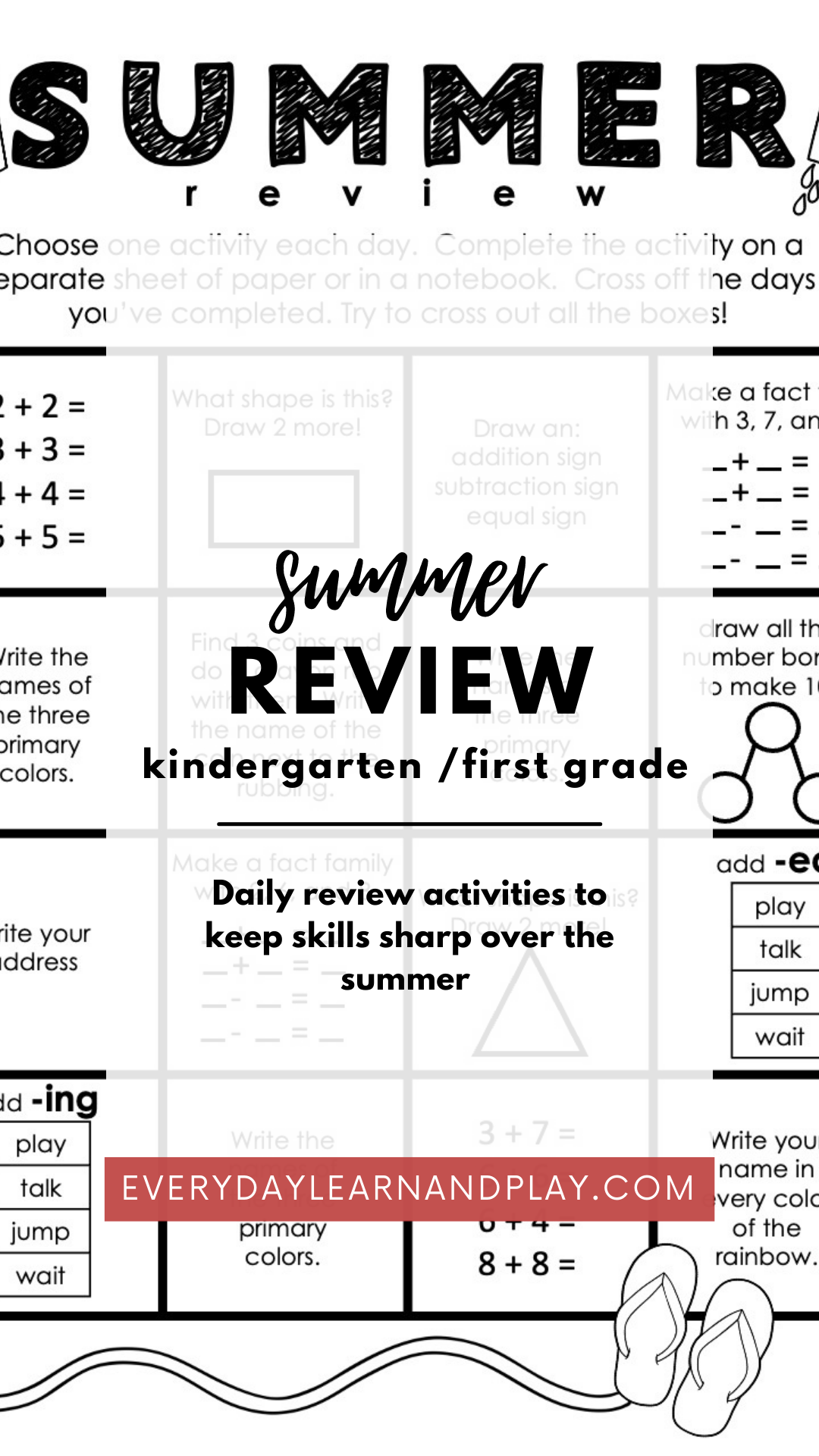 Summer Review Kindergarten/First Grade