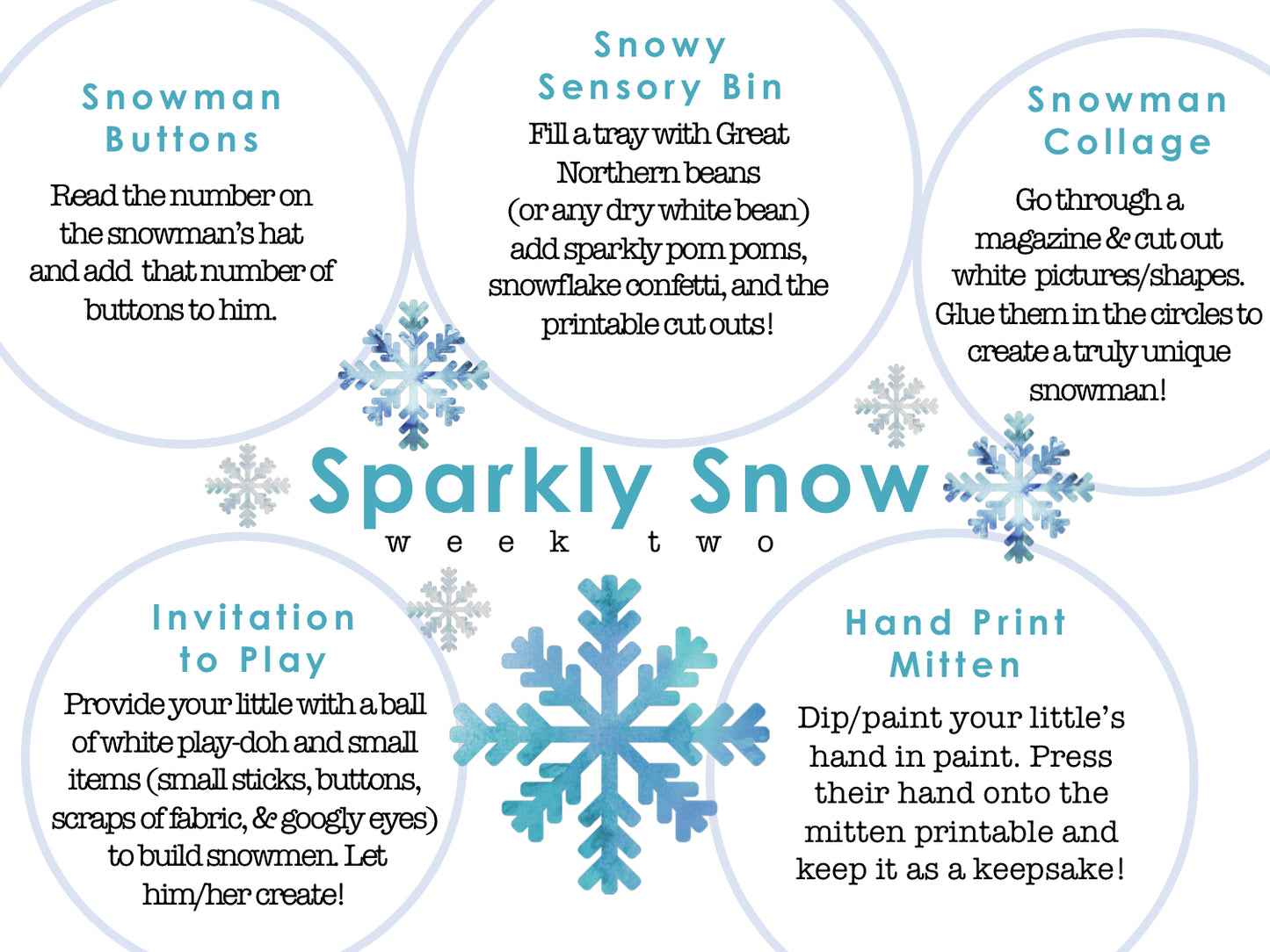 Sparkly Snow Learn & Play Calendar