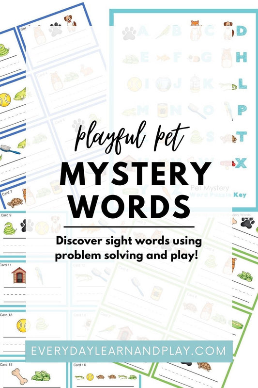 Playful Pet Mystery Words